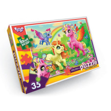 Пазли м'які Danko Toys Єдинороги з веселкою 35 ел. (S35-10-13)