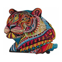Пазли дерев'яні PuzzleOK фігурні 129 ел Загадковий тигр (PuzA3-00726)