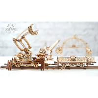 Механічний 3D пазл UGEARS Механічний місто "Маніпулятор на рейках" (70032)