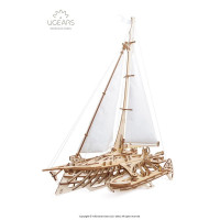 Механічний 3D пазл UGEARS Тримаран Меріхобус (70059)