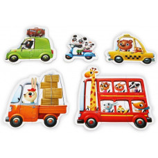 Пазли Puzzlika 5 в 1 Машинки 20 елементів (13784)