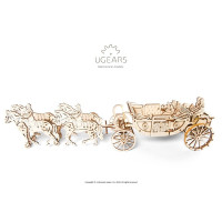 Механічний 3D пазл UGEARS Королівська карета (70050)