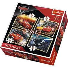 Пазли Trefl Готовий до гонки. Тачки 3 4в1 (34276)