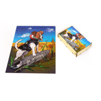 Пазли дерев'яні PuzzleOK фігурні 132 ел Пес Патрон (PuzA3-00132)