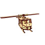 3D пазли PAZLY дерев'яний конструктор Гелікоптер 48 дет (OPZ-012)