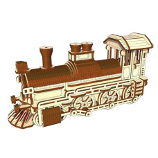 3D пазли PAZLY дерев'яний конструктор Локомотив 267 дет (OPZ-007)