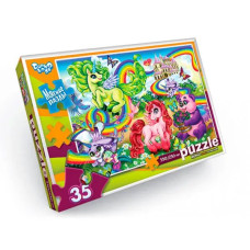 Пазли Danko Toys м'які великі деталі 35ел Замок Єдинорогів (S35-10-03)