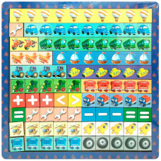 Пазл UBumblebees Математичні сходи - Транспорт (ПСФ078)