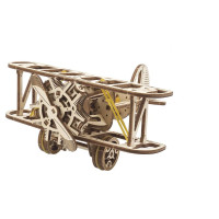 Механічний 3D пазл UGEARS Міні-біплан 84дет (70159)