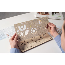 Механічний 3D пазл UGEARS Глобус (70128)