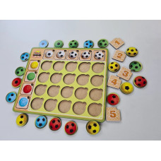 Пазл-сортер UBumblebees Футбольні м'ячики (ПСФ1074)