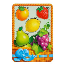 Пазл-вкладиш UBumblebees більш-менш Кошик з Фруктами-№2 (ПСФ045)