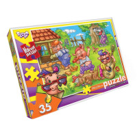 Пазли Danko Toys м'які великі деталі 35ел Троє поросят (S35-10-10)