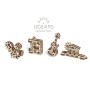 Механічний 3D пазл UGEARS Фіджети-Творчість. Набір із 4 шт. (70041)