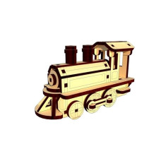 3D пазли PAZLY дерев'яний конструктор Локомотив 67 дет (OPZ-013)