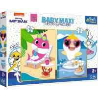 Пазли Trefl BABY MAXI Веселий день акул 10+10 ел + розмальовка (43005)