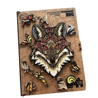 Пазли дерев'яні PuzzleOK фігурні 120 ел Зачарований лис (PuzA3-00727)