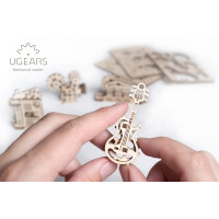 Механічний 3D пазл UGEARS Фіджети-Творчість. Набір із 4 шт. (70041)