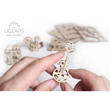Механічний 3D пазл UGEARS Фіджети-Творчість. Набір із 4 шт. (70041)