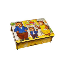 Пазл-вкладиш UBumblebees Гардероб Вдягни ведмедиків (ПСД192)