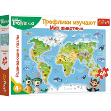 Пазли Trefl навчальні Трефлики вивчають світ тварин 48ел. (TR15580)
