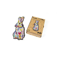 Пазли дерев'яні PuzzleOK фігурні 68 ел Зайчик побігайчик (PuzA4-00757)