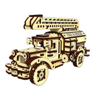 3D Пазли PAZLY дерев'яний конструктор Пожежне авто 230 деталей (UPZ-015)