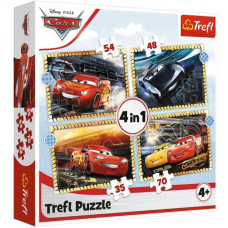 Пазли Trefl На старт, увага, марш! Дісней Тачки 3 4в1 (34608)