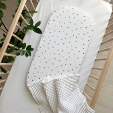 Простирадло у візочок Трикутники теракот