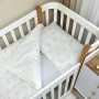 Змінна постіль "Baby Mix" Зайчики бежеві на білому