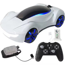 Машина на радіокеруванні Futuristic Сar 2.4G з парогенератором та зарядною станцією біла (HH1304-C/WT)