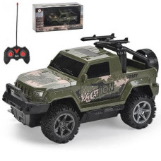 Машинка на радіокеруванні військовий джип 1:16 зелений камуфляж 22см (7032-2GR)