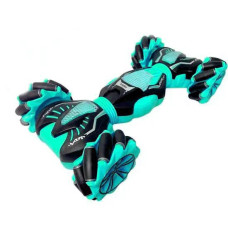 Машинка трюкач на радіокеруванні зі звуковими і світловими ефектами м'ятна (911-579A-TF)