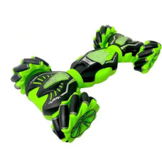 Машинка трюкач на радіокеруванні зі звуковими та світловими ефектами зелена (911-579A-GR)