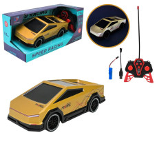 Машина на радіокеруванні акумуляторна 1:18 із світловимим ефектами золотиста (US-22013A/22014A-GL)