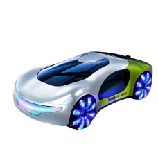 Машина на радіокеруванні Futuristic Сar 2.4G з парогенератором та зарядною станцією біло-зелена (CV-E600-2WTGR)