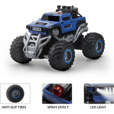 Машина на радіокеруванні Monster Truck світлові ефекти димогенератор (MK737A-BL)