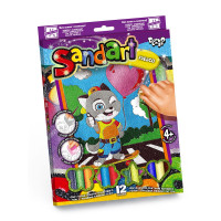 Набір для творчості Danko Toys Фреска із піску SandArt Котик (SA-02-05)