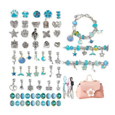 Набір для створення браслетів PANDORA Шарм в сумочці блакитний (B4343BL)