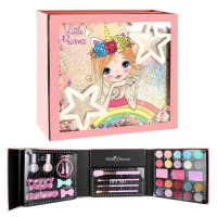 Дитяча декоративна косметика на палетці набір тіней, лаків, кісточок (2104MPN)