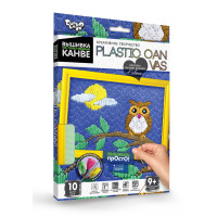 Вишивка на пластиковій канві Danko Toys PLASTIC CANVAS Совеня (рос.) (PC-01-10)