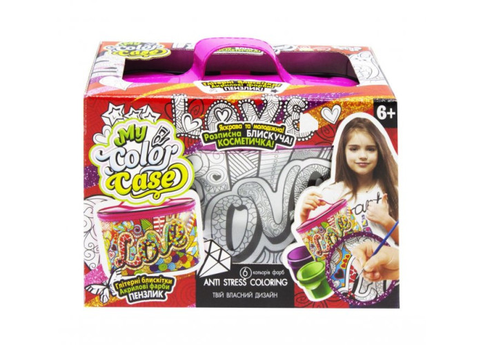 Набір для творчості Danko Toys Розписна косметичка My Color Case Love (COC-01-04U)