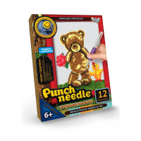 Килимова вишивка Danko Toys Punch Needle Ведмедик з качечкою (рос.) (PN-01-01)