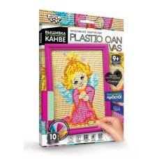Вишивка на пластиковій канві Danko Toys PLASTIC CANVAS Янголятко (рос.) (PC-01-05)