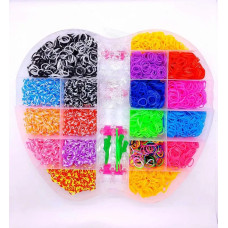 Набір для творчості гумки для плетіння браслетів в кейсі Яблуко (B12-3)