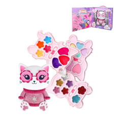 Дитяча косметика набір тіней у кейсі 3 яруси Котик (2101I/M-CT)