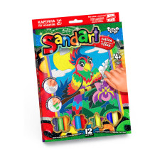 Набір для творчості Danko Toys Фреска із піску SandArt Папуга (укр.) (SA-01-06)