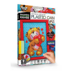 Вишивка на пластиковій канві Danko Toys PLASTIC CANVAS Ведмедик (рос.) (PC-01-03)