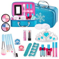Дитяча косметика в кейсі Beauty make-ua Frozen 2 в 1 синій (B210)