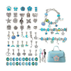 Набір для створення браслетів PANDORA Шарм в сумочці блакитний (DLS-1150)